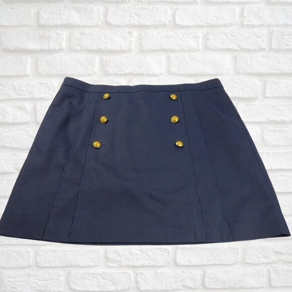 J.Crew Navy Size 24 Linen Blend Sailor Skirt - Picture 1 of 7